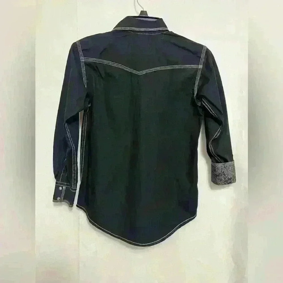 Cowboy Legend Boys Button Down Shirt, long Sleeves Size Large A0038 - Picture 6 of 6